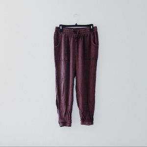 Comfy crimson joggers